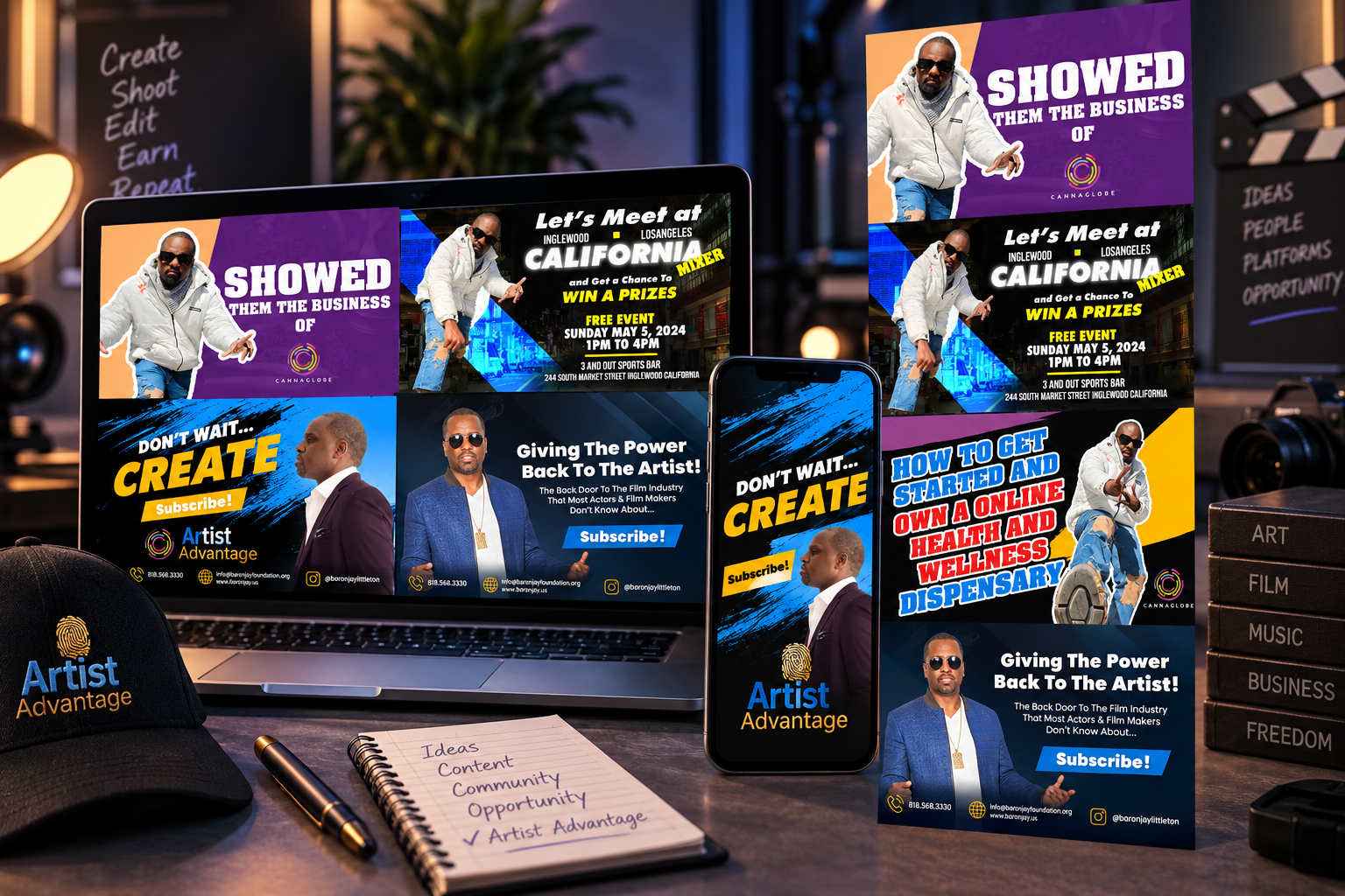 Artist Advantage social media design by Albert.Creative
